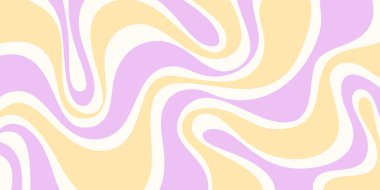 Soyut Psikedelik Harika Desen Sanatı. Y2k Trippy Doku Vektörü Tasarımı. Dalgalı Arkaplan.