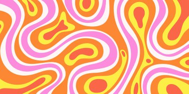 Soyut Geometrik Harika Doku Vektörü Tasarımı. Psikedelik Y2k Arkaplanı. Trippy Hand-Drawn Art.