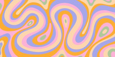 Soyut Geometrik Harika Doku Vektörü Tasarımı. Psikedelik Y2k Arkaplanı. Trippy Hand-Drawn Art.