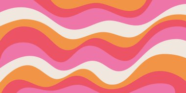 Cool Wavy Trippy Y2k Arkaplanı. Modaya uygun soyut Psikedelik Desen. Renkli Geometrik Soyut Sanat.