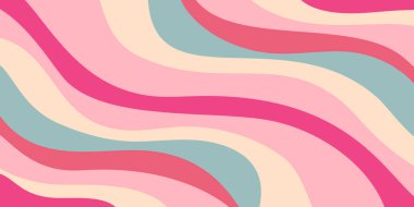 Cool Wavy Trippy Y2k Arkaplanı. Modaya uygun soyut Psikedelik Desen. Renkli Geometrik Soyut Sanat.