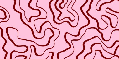 Soyut Geometrik Dalga Arkaplanı. Havalı Sanat Vektörü Tasarımı. Havalı Trippy Hippy Deseni. Psikedelik Y2k dokusu. Retro Eğlenceli Bg. 