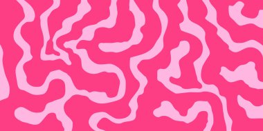 Soyut Geometrik Dalga Arkaplanı. Havalı Sanat Vektörü Tasarımı. Havalı Trippy Hippy Deseni. Psikedelik Y2k dokusu. Retro Eğlenceli Bg. 