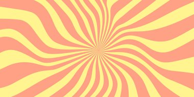 Serin Güneş Işınları dokusu. Psikedelik Soyut Desen Çizimi. Retro Shine Arkaplanı.