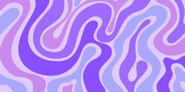 Havalı Soyut Psikedelik Arkaplan. Vektör Tasarımı Enfes Y2k dokusu. El Çizimi Trippy Arka Arkaplanı.