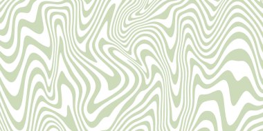 Dalgalı Çizgiler Desen Vektör Tasarımı. Psikedelik Soyut Geometrik Doku. Y2K Sıvı Arkaplan.