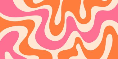 Psychedelic trippy y2k retro arka plan vektör tasarımı. Harika soyut hippi modeli. Serin geometrik dalga dokusu.