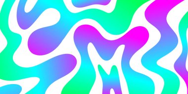 Y2k Gradyan Soyut Renkli Desen. Cool Groovy Sıvı Arkaplanı.