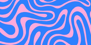 Psychedelic trippy y2k retro arka plan vektör tasarımı. Harika soyut hippi modeli. Serin geometrik dalga dokusu.