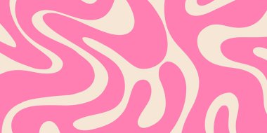 Psychedelic trippy y2k retro arka plan vektör tasarımı. Harika soyut hippi modeli. Serin geometrik dalga dokusu.