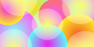 Soyut Çember Gradyan Şekilleri Geometrik Gökkuşağı Arkaplanı. Asgari Arkaplan.