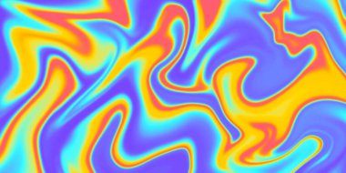 Soyut Sıvı Sıvı Gradyan Arkaplan Vektör Tasarımı. Canlı Mermer Çok Renkli Desen.