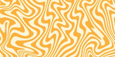 Cool Groovy Vector Geometrik Soyut Desen Dokuları. Dalgalı Çizgiler Arkaplanı.