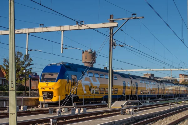 Den Helder Nederländerna September 2022 Holländskt Tåg Stationen Den Helder — Stockfoto