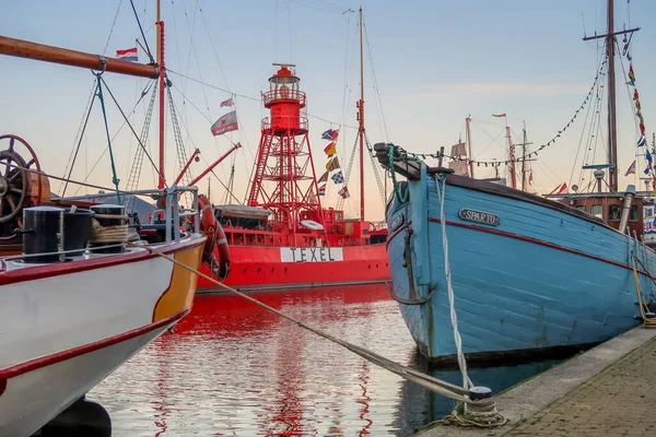 Den Helder Países Bajos Noviembre 2022 Lightship Texel Puerto Den —  Fotos de Stock