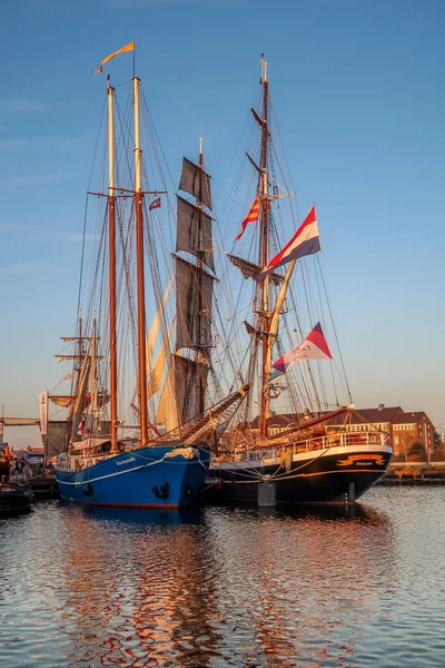 Den Helder Nederländerna November 2022 Historiska Fartyg Hamnen Den Helder — Stockfoto