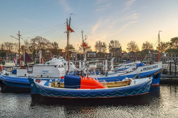 Den Helder Nederländerna November 2022 Livbåtar Hamnen Helder Högkvalitativt Foto — Stockfoto