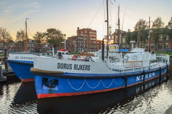 Den Helder Países Bajos Noviembre 2022 Botes Salvavidas Puerto Den — Foto de Stock