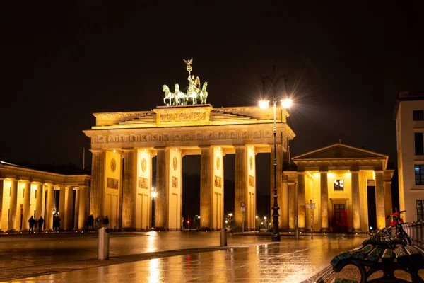 Berlijn Duitsland November 2022 Brandenburger Tor Berlijn Nachts Hoge Kwaliteit — Stockfoto