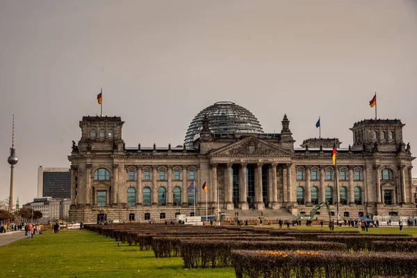 Berlin Németország 2022 November Német Parlament Berlini Der Bundestag Kiváló — Stock Fotó