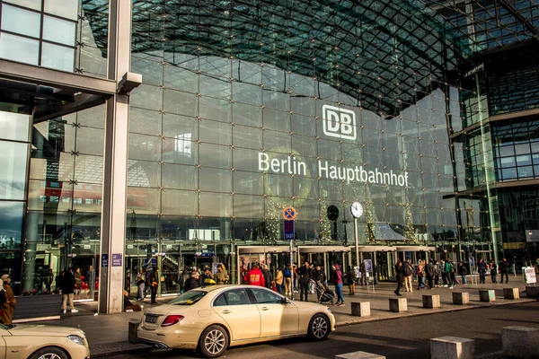 Berlin Allemagne Novembre 2022 Gare Centrale Berlin Photo Haute Qualité — Photo