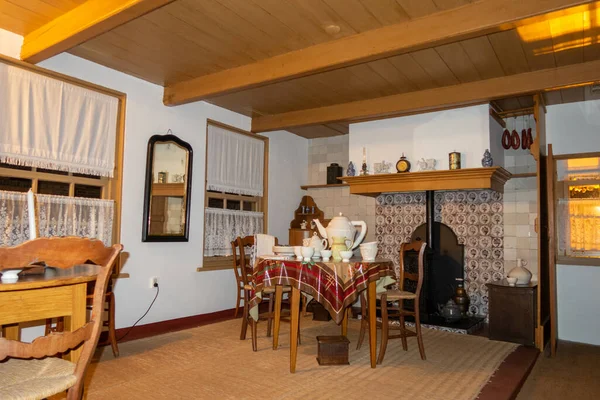 stock image Enkhuizen, Netherlands. October 2022. Vintage interior of a 1920s Dutch living room. High quality photo