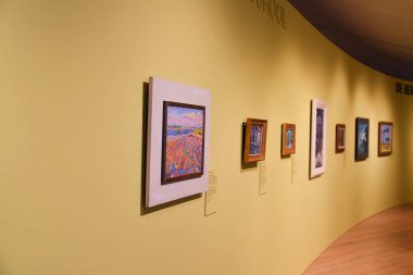 Alkmaar, Netherlands. January 2023. One of the rooms in the Stedelijk Museum in Alkmaar. High quality photo