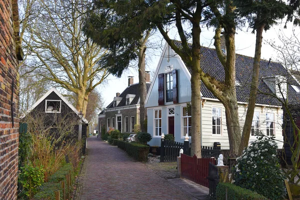 Broek Waterland Netherlands February 2023 Wooden Facades Old Houses Broek — ストック写真