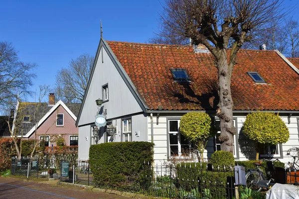Амстердам Нидерланды Февраль 2023 Года Деревянные Фасады Домов Брук Уотерленде — стоковое фото