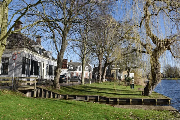 Broek Waterland Netherlands February 2023 Wooden Facades Old Houses Broek — 图库照片