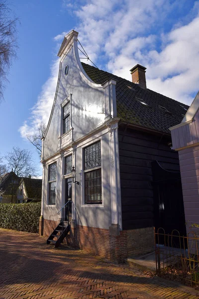Broek Waterland Netherlands February 2023 Wooden Facades Old Houses Broek — Stock Photo, Image