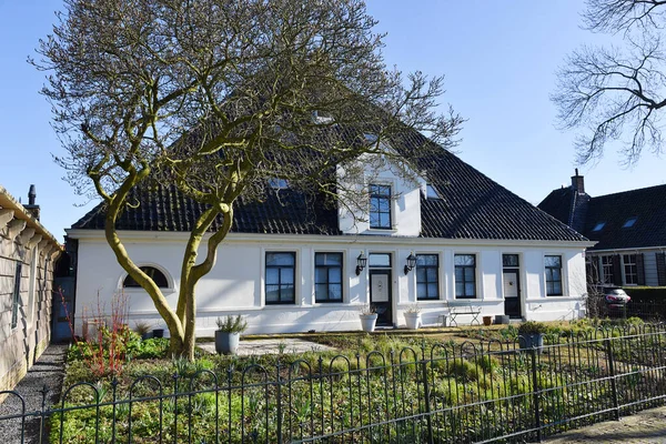 Broek Waterland Netherlands February 2023 Wooden Facades Old Houses Broek — Foto de Stock