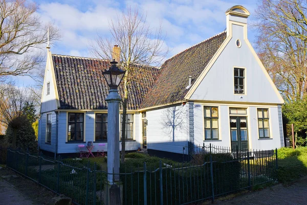 Broek Waterland Netherlands February 2023 Wooden Facades Old Houses Broek — Stock Photo, Image