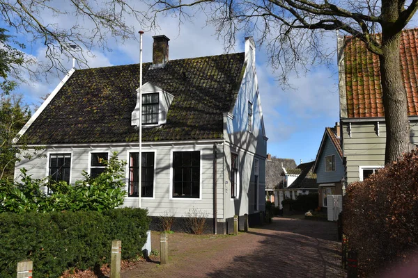 Broek Waterland Netherlands February 2023 Wooden Facades Old Houses Broek — Stock fotografie