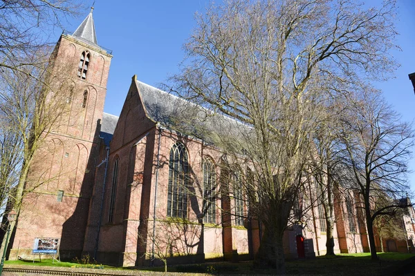 Edam Holandia Luty 2023 Wielki Kościół Edamie Holandia Wysokiej Jakości — Zdjęcie stockowe