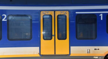 Amsterdam, Hollanda. Nisan 2023. Hollanda treninin detayları. Yüksek kalite fotoğraf