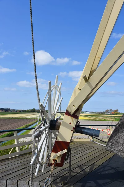 Занд Нидерланды Май 2023 Года Детали Оригинальной Голландской Ветряной Мельницы — стоковое фото