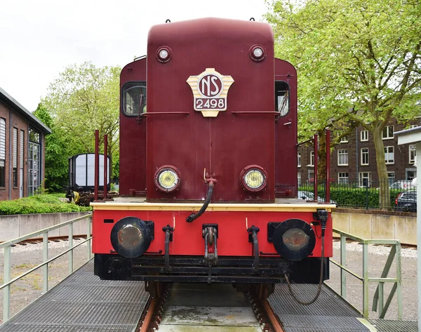 オランダのユトレヒト 2023年5月 ユトレヒトの鉄道博物館で古い列車 高品質の写真 — ストック写真