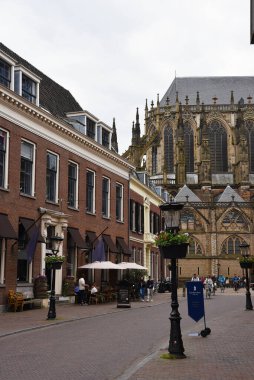 Utrecht, Hollanda. Haziran 01 2023. Utrecht 'in eski merkezi. Yüksek kalite fotoğraf