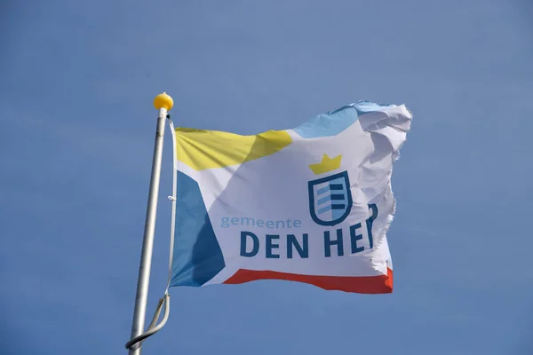 Ден Хельдер Нідерланди Прапор Міста Ден Хельдер Фотографія Високої Якості — стокове фото