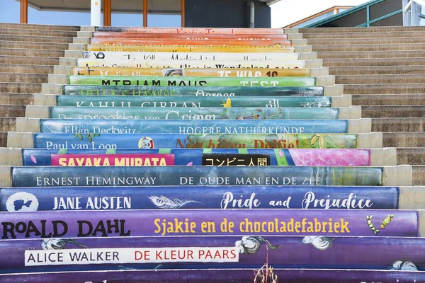 Den Helder Niederlande Mai 2023 Die Farbige Treppe Zur Bibliothek — Stockfoto