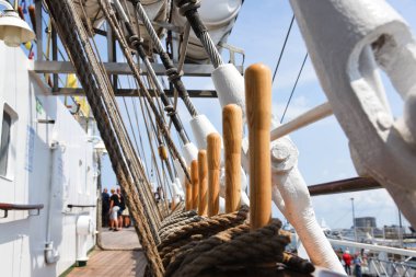 Den Helder, Hollanda. 30 Haziran 2023. Den Helder Limanı 'ndaki donanma günlerinde korvine çivilerini kapatın. Yüksek kalite fotoğraf