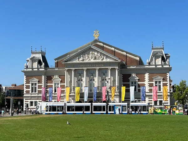Amsterdam Hollanda Haziran 2023 Amsterdam Merkezindeki Kraliyet Konser Salonu Yüksek — Stok fotoğraf