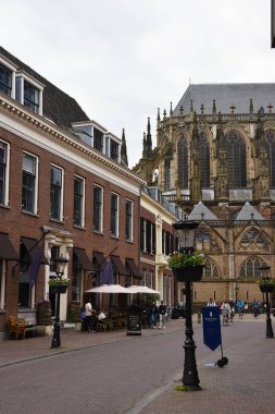 Utrecht, Hollanda. Haziran 01 2023. Utrecht 'in eski merkezi. Yüksek kalite fotoğraf