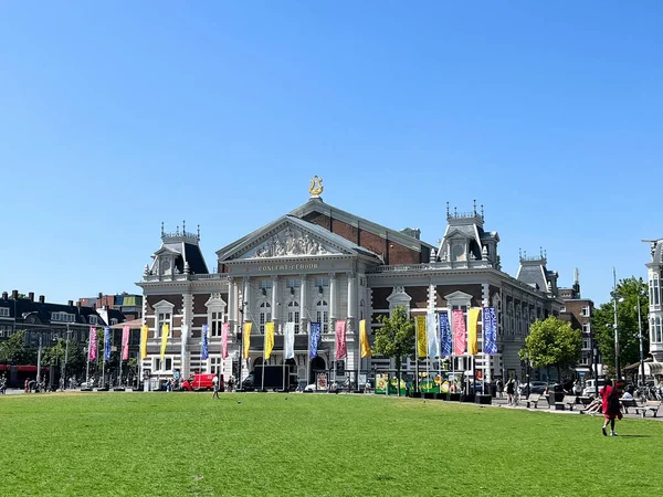 Amsterdam Hollanda Haziran 2023 Amsterdam Merkezindeki Kraliyet Konser Salonu Yüksek — Stok fotoğraf