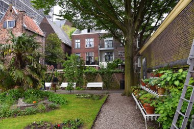 Utrecht, Hollanda. Haziran 01 2023. Utrecht 'in eski merkezi. Yüksek kalite fotoğraf