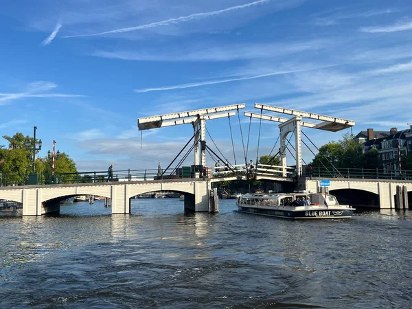 Амстердам Нидерланды Августа 2023 Года Тощий Мост Амстердаме Высокое Качество — стоковое фото