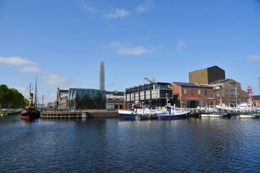 Den Helder, Hollanda. Mayıs 22 2023 KNRM cankurtaran botları Willemsoord iskelesinde. Yüksek kalite fotoğraf