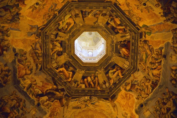 Firenze Olaszország 2023 Szeptember Mennyezet Katedrális Santa Maria Del Fiore — Stock Fotó