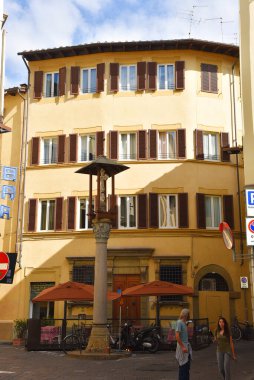 Floransa, İtalya. 17 Eylül 2023. Floransa, Toskana, İtalya 'dan sokak sahneleri. Yüksek kalite fotoğraf